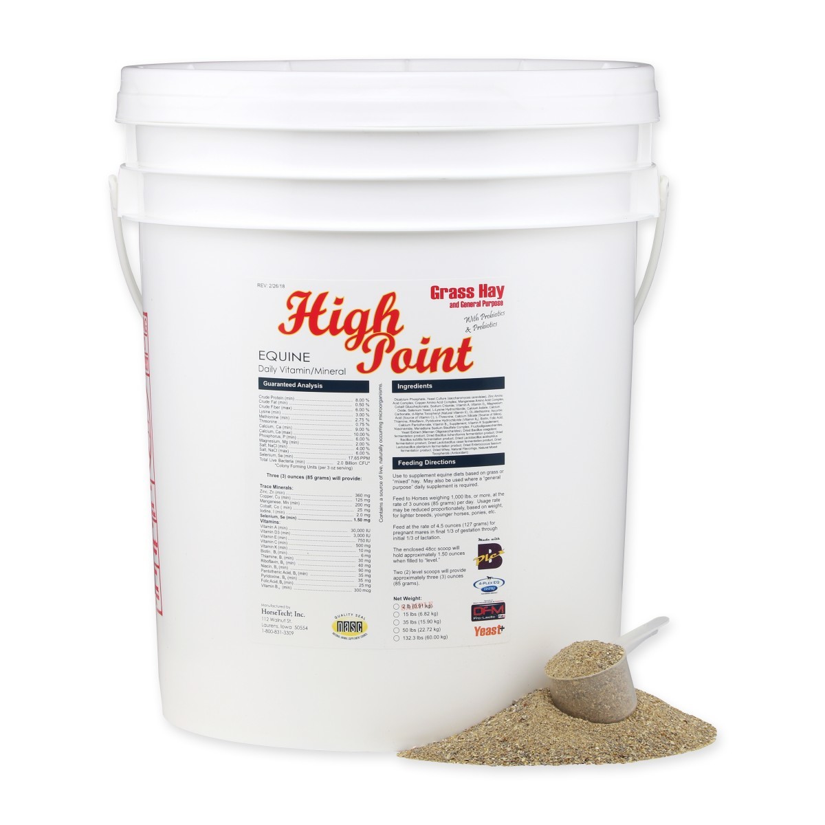 High Point Daily Vitamin and Mineral Blend for Grass and Mix Grass Hay and Pasture Diets